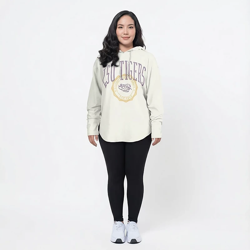 Pressbox Women's LSU Lawrence San Bruno Hooded Long Sleeve Top