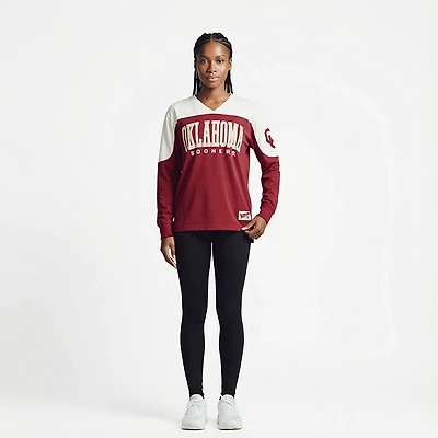 Pressbox Women's Oklahoma Southlawn Victory Long Sleeve Top