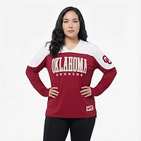 Pressbox Women's Oklahoma Southlawn Victory Long Sleeve Top