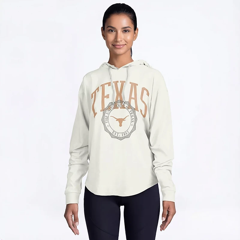 Pressbox Women's Texas Lawrence San Bruno Hooded Long Sleeve Top