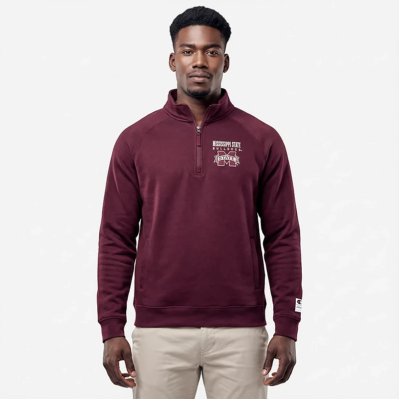 Colosseum Athletics Men's Mississippi State Nial 1/4 Zip Pullover
