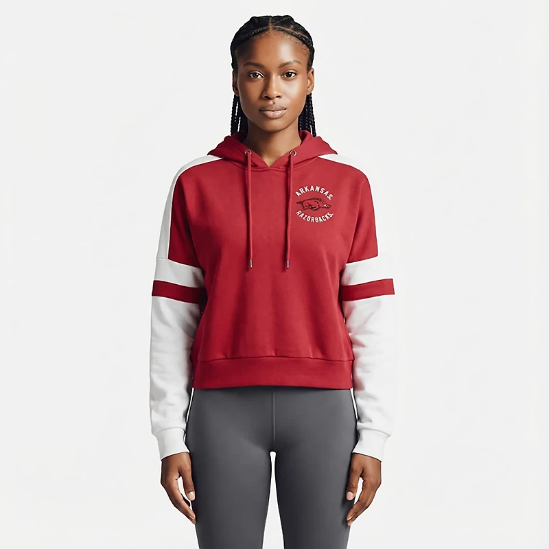 Colosseum Athletics Women's Arkansas Harry Cropped Hoodie
