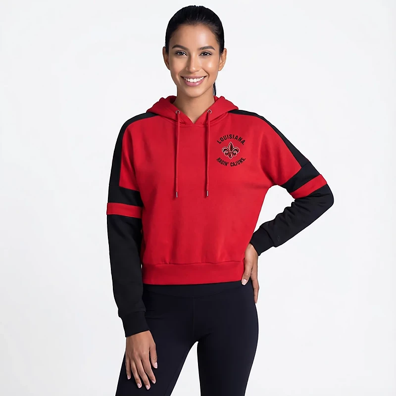 Colosseum Athletics Women's Louisiana-Lafayette Harry Cropped Hoodie