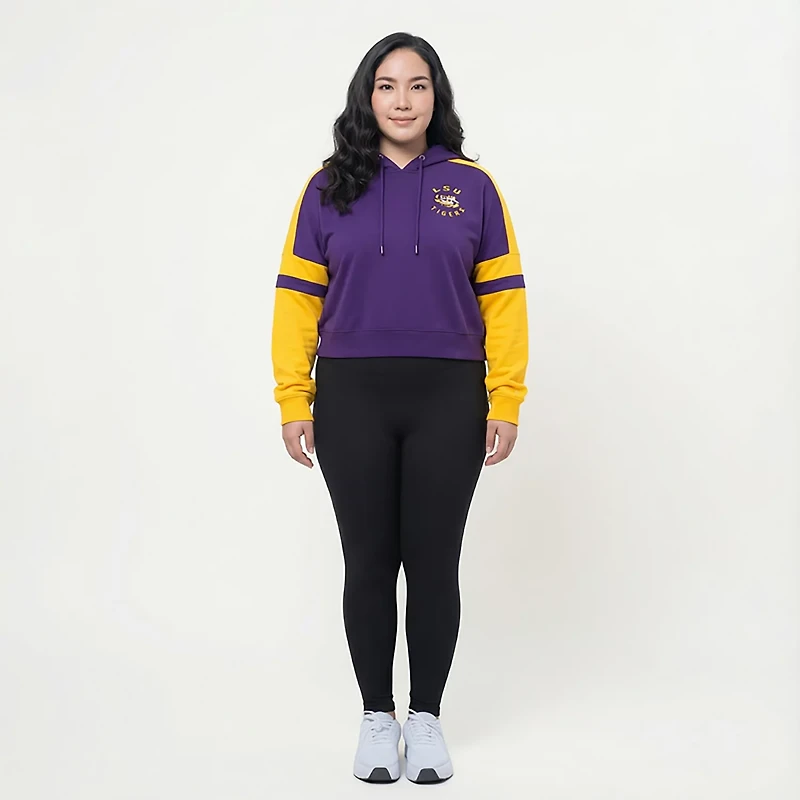 Colosseum Athletics Women's LSU Harry Cropped Hoodie
