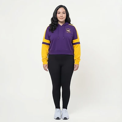 Colosseum Athletics Women's LSU Harry Cropped Hoodie