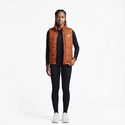 Colosseum Athletics Women's Texas Sylvie Puffer Vest