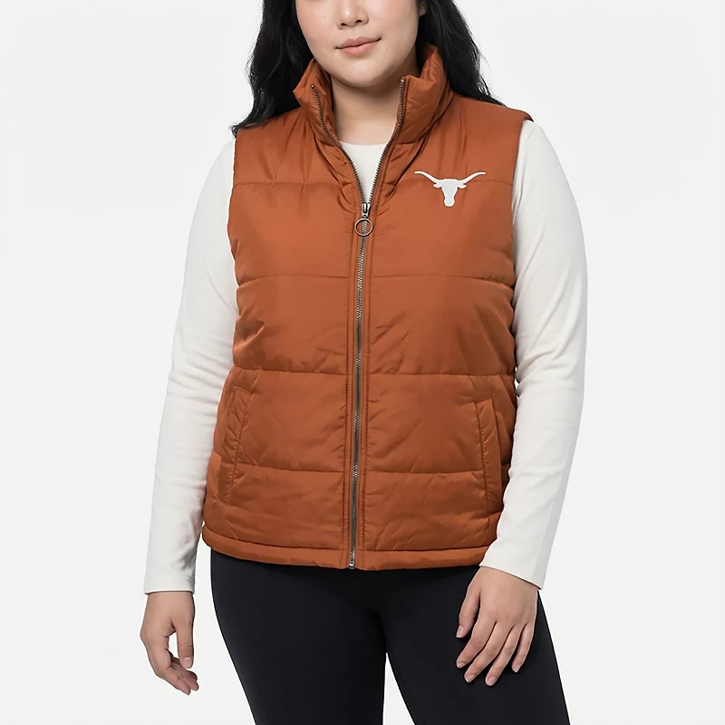 Colosseum Athletics Women's Texas Sylvie Puffer Vest