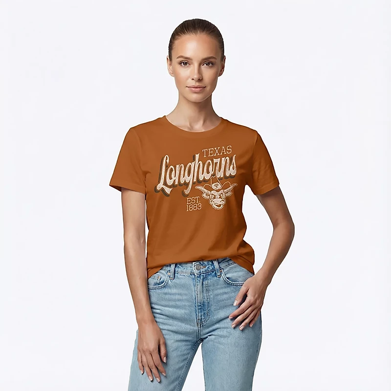 WILDCAT RETRO Women's Texas Script Boxy T-shirt