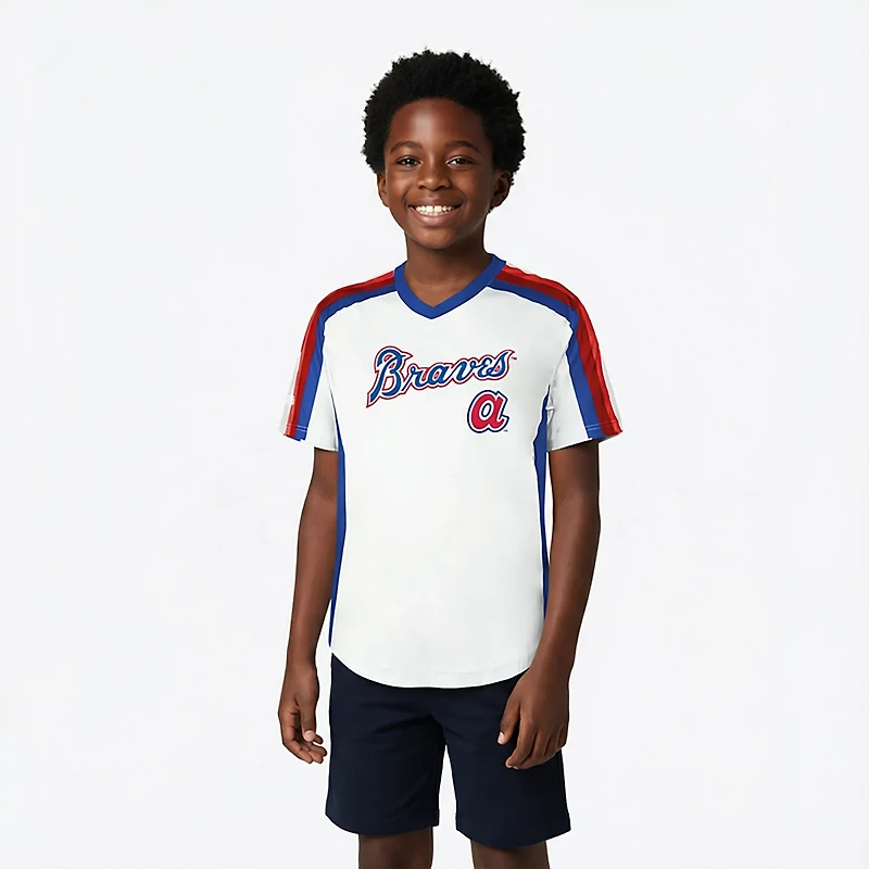 Stitches Boys' Atlanta Braves RBI Shirzy Short Sleeve T-shirt