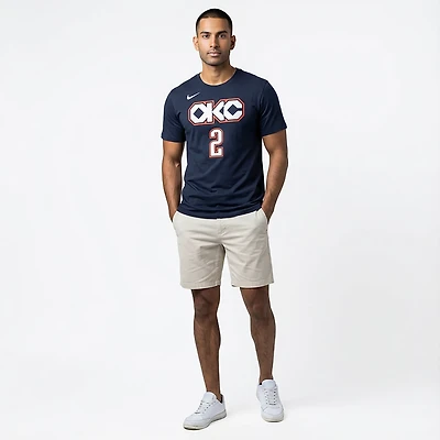 Nike Men's Oklahoma City Thunder Shai Gilgeous-Alexander #2 Essentials Edition T-shirt