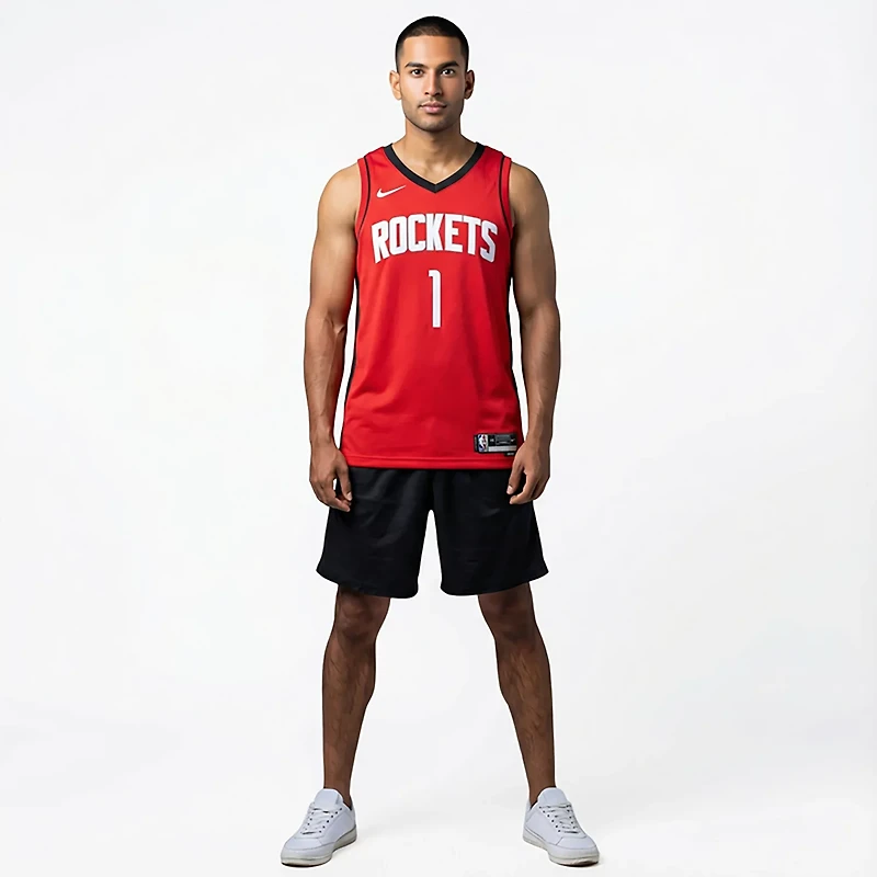Nike Men's Houston Rockets Amen Thompson Icon Swingman Player Name & Number Jersey