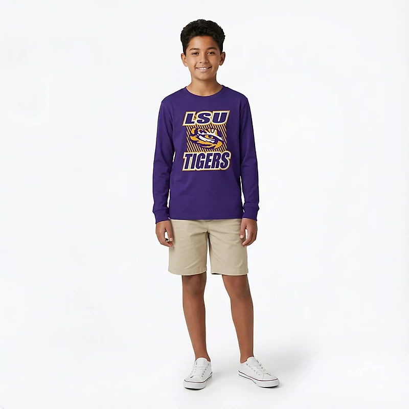 Outerstuff Boys' 4-7 LSU Never Settle Long Sleeve T-shirt