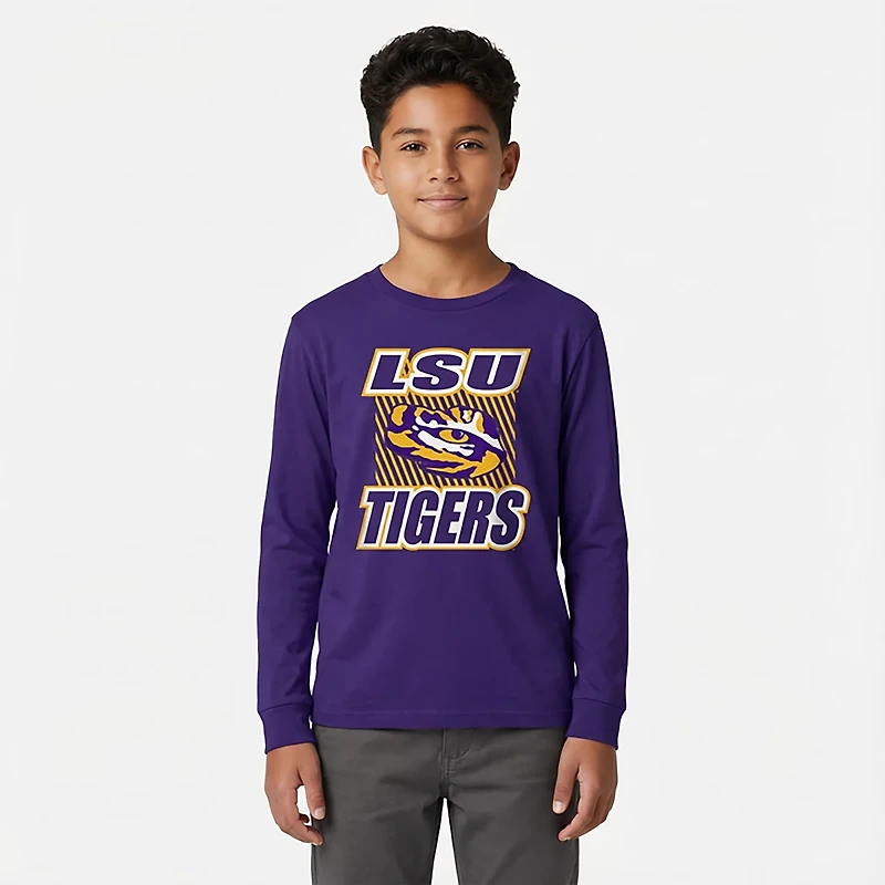 Outerstuff Boys' 4-7 LSU Never Settle Long Sleeve T-shirt
