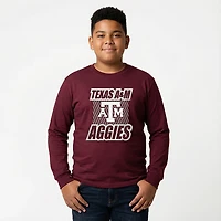 Outerstuff Boys' 4-7 Texas A&M Never Settle Long Sleeve T-shirt