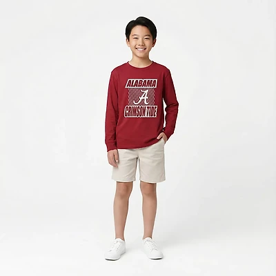 Outerstuff Boys' 4-7 Alabama Never Settle Long Sleeve T-shirt