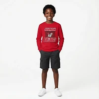 Outerstuff Boys' 4-7 Georgia Never Settle Long Sleeve T-shirt