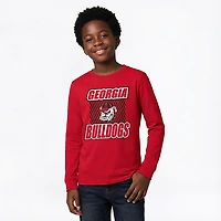 Outerstuff Boys' 4-7 Georgia Never Settle Long Sleeve T-shirt