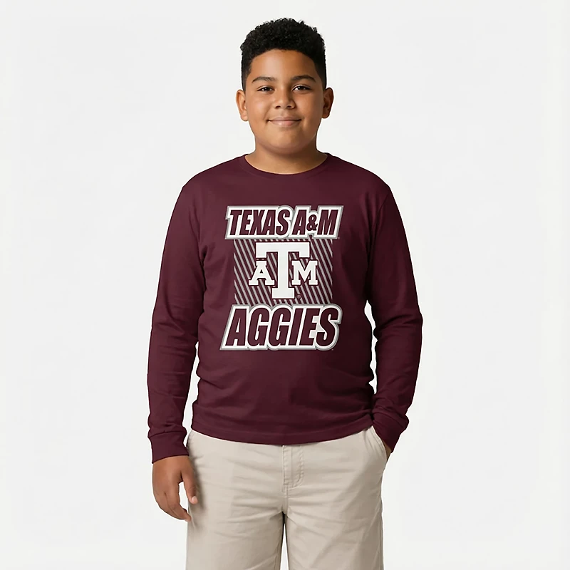 Outerstuff Youth Texas A&M Never Settle Long Sleeve T-shirt