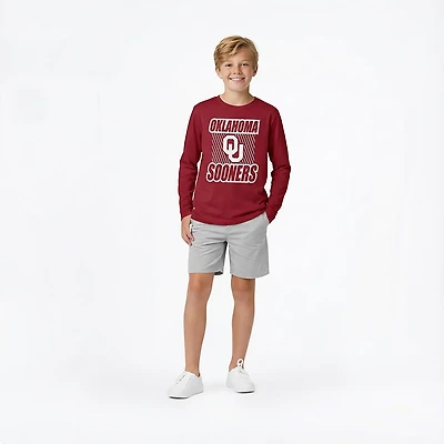 Outerstuff Youth Oklahoma Never Settle Long Sleeve T-shirt