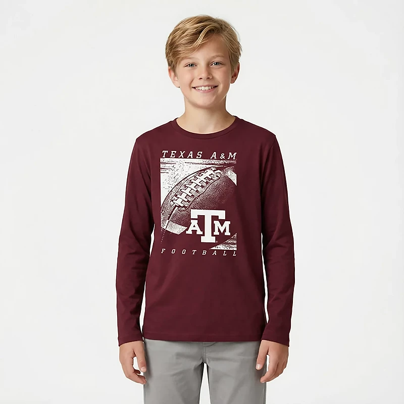 Outerstuff Youth Texas A&M Half Time Long Sleeve T-shirt