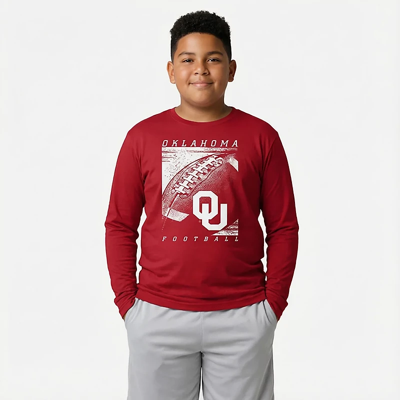 Outerstuff Youth Oklahoma Half Time Long Sleeve T-shirt