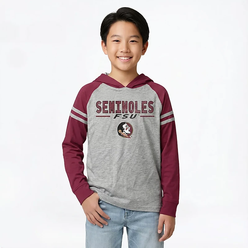 Wes & Willy Boys' Florida State University Raglan Lightweight Hoodie