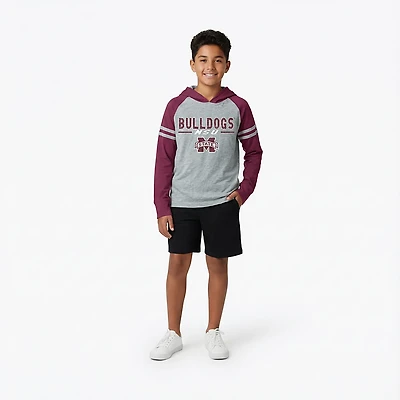 Wes & Willy Boys' Mississippi State University Raglan Lightweight Hoodie