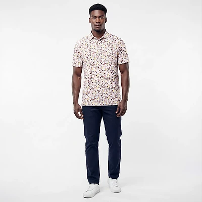 Antigua Men's Kansas City Chiefs Lateral Short Sleeve Polo