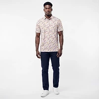 Antigua Men's Kansas City Chiefs Lateral Short Sleeve Polo