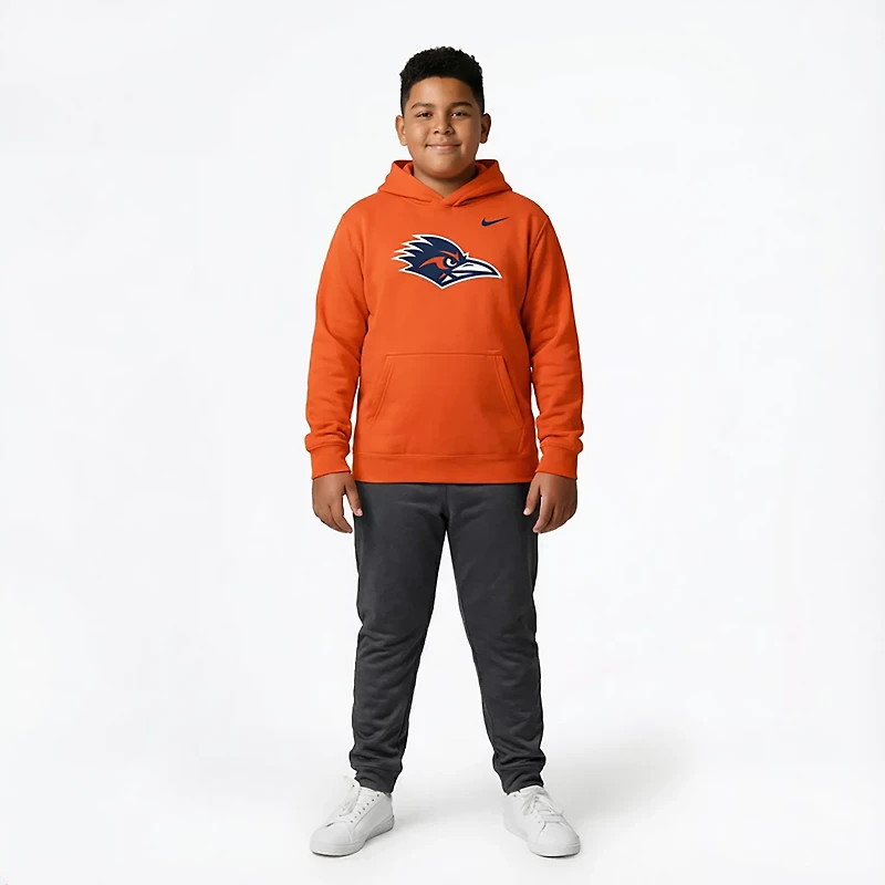 Nike Boys' University of Texas at San Antonio Roadrunners Primary Logo Long Sleeve Hoodie
