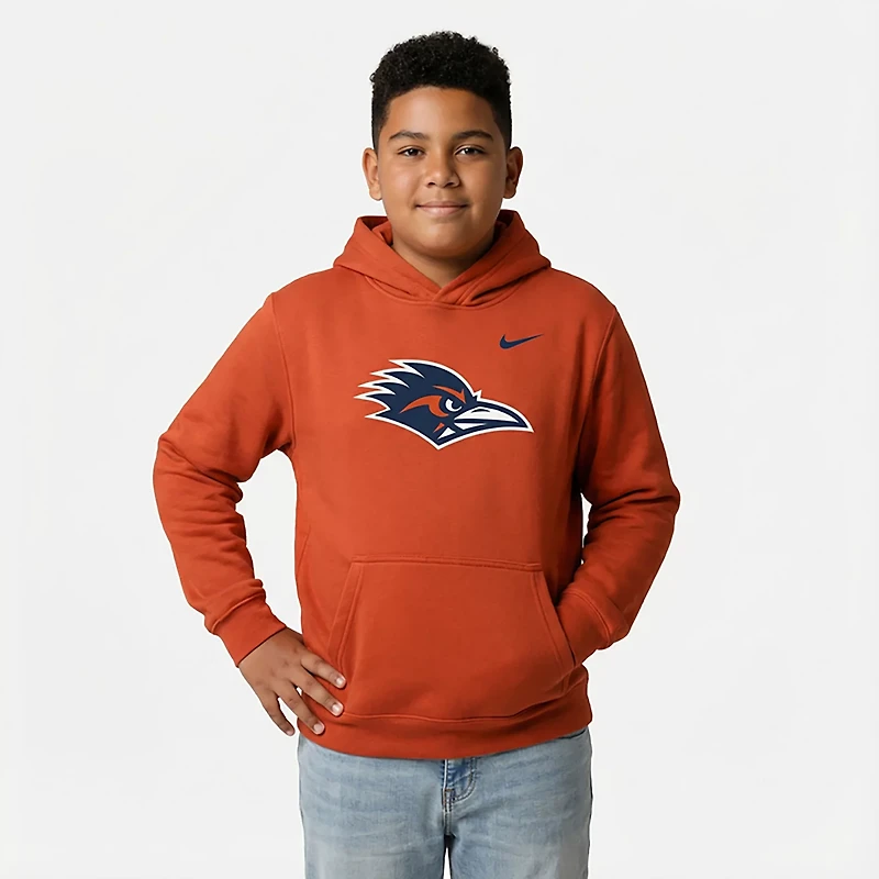 Nike Boys' University of Texas at San Antonio Roadrunners Primary Logo Long Sleeve Hoodie