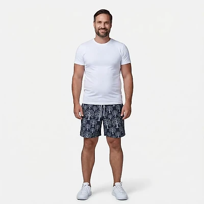 Magellan Outdoors Men's Mardi Gras Print Shorts 7