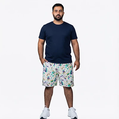 Magellan Outdoors Men's Mardi Gras Print Shorts 7