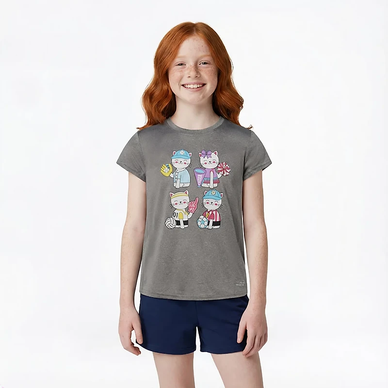 BCG Girls' Turbo GFX Short Sleeve T-shirt