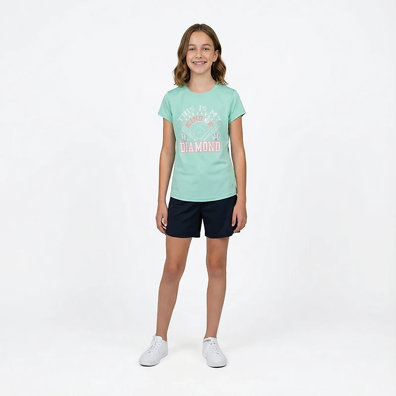 BCG Girls' Turbo GFX Short Sleeve T-shirt