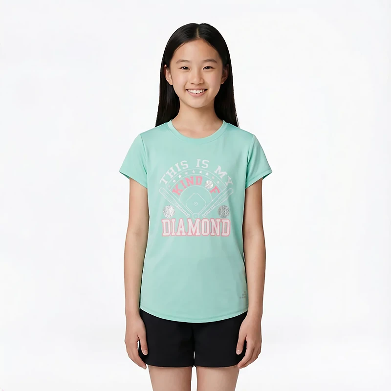 BCG Girls' Turbo GFX Short Sleeve T-shirt
