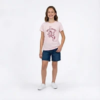 BCG Girls' Cotton GFX Short Sleeve T-shirt