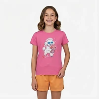 BCG Girls' Cotton GFX Short Sleeve T-shirt