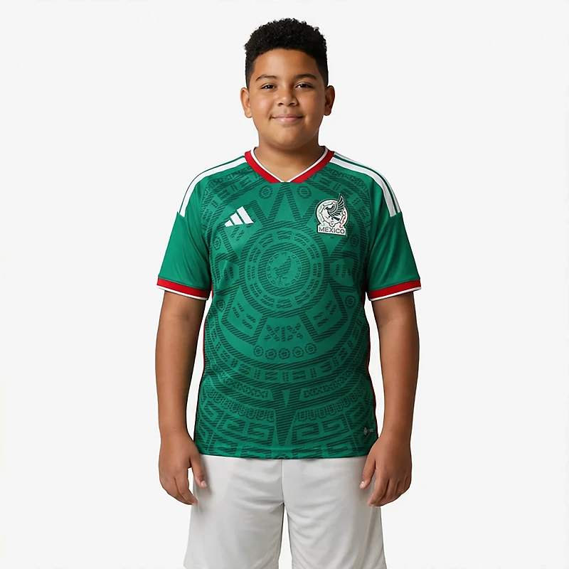 adidas Kids' Mexico World Cup 2026 Home Jersey