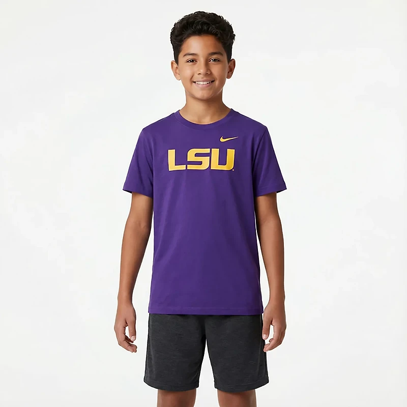 Nike Boys' LSU Primary Logo T-shirt