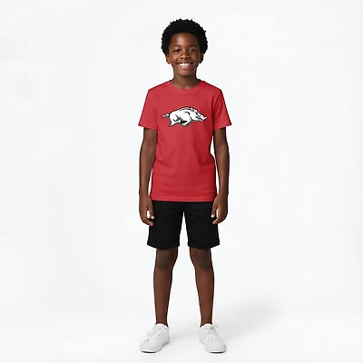 Wes & Willy Youth Arkansas Primary Logo T-shirt