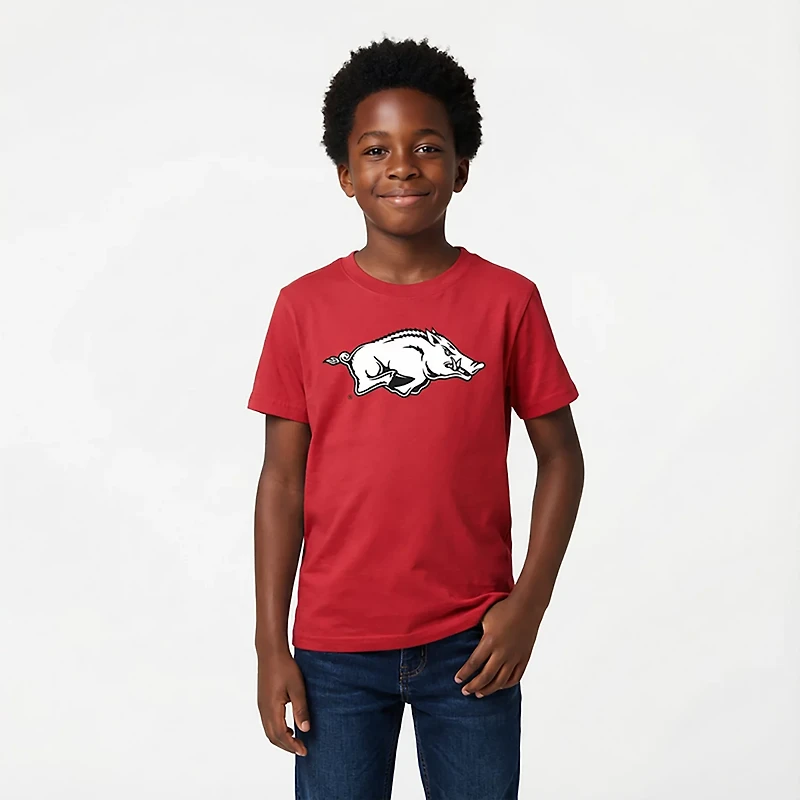 Wes & Willy Youth Arkansas Primary Logo T-shirt