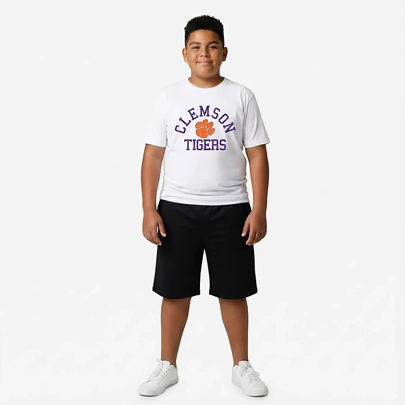 Wes & Willy Youth Clemson Arch Over Logo T-shirt