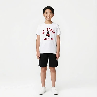 Wes & Willy Youth NC State Arch Over Logo T-shirt