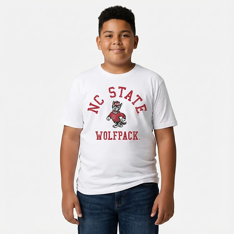 Wes & Willy Youth NC State Arch Over Logo T-shirt