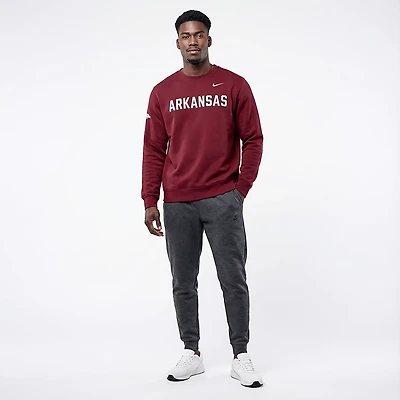 Nike Men's Arkansas Team Fleece Club Crew