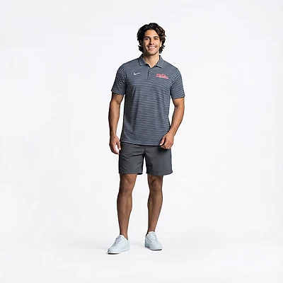 Nike Men's University of Mississippi Dri-FIT Stripe Tour Polo Shirt
