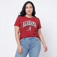 WILDCAT RETRO Women's Alabama Arch Shadow Boxy T-shirt