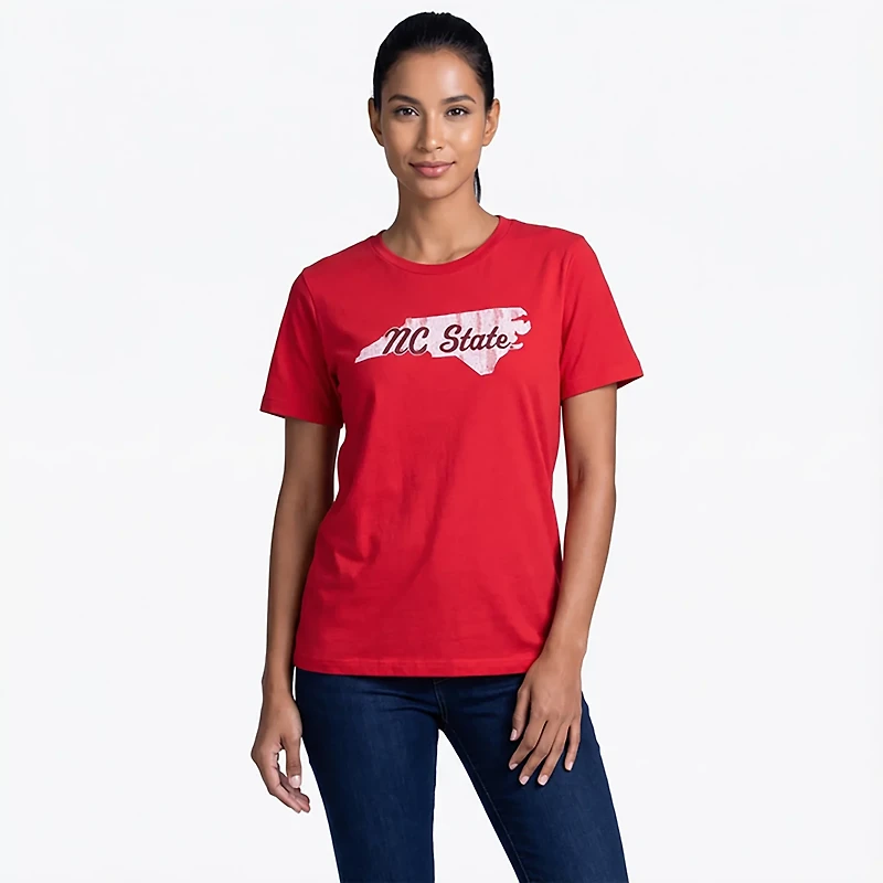 WILDCAT RETRO Women's NC State University Script Meet and Greet T-shirt