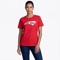 WILDCAT RETRO Women's NC State University Script Meet and Greet T-shirt